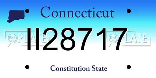 II28717 Connecticut License Plate