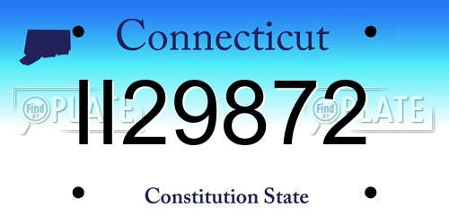 II29872 Connecticut License Plate
