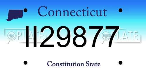 II29877 Connecticut License Plate