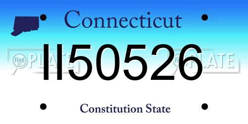 II50526 Connecticut License Plate