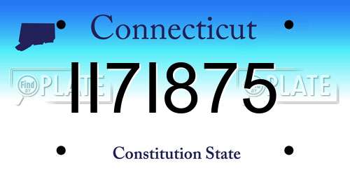 II7I875 Connecticut License Plate