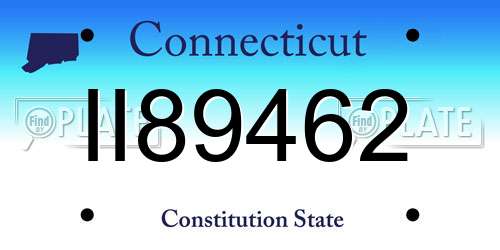 II89462 Connecticut License Plate