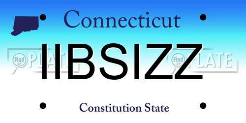 IIBSIZZ Connecticut License Plate
