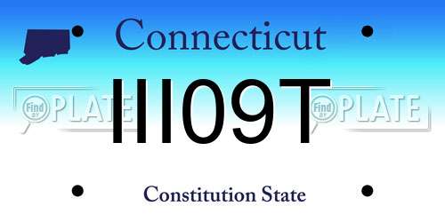 III09T Connecticut License Plate