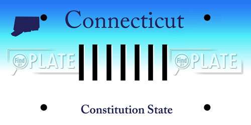IIIIIII Connecticut License Plate