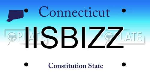 IISBIZZ Connecticut License Plate