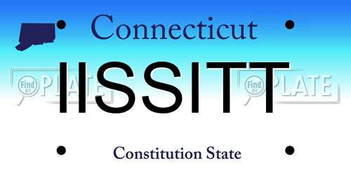 IISSITT Connecticut License Plate