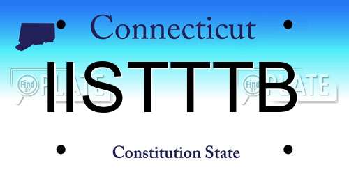 IISTTTB Connecticut License Plate