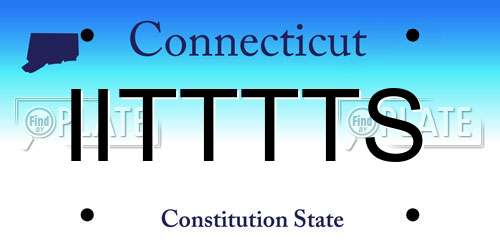 IITTTTS Connecticut License Plate
