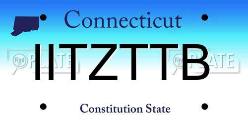 IITZTTB Connecticut License Plate