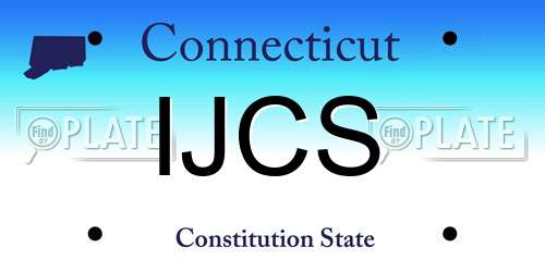 IJCS Connecticut License Plate