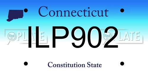 ILP902 Connecticut License Plate