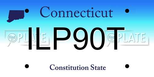 ILP90T Connecticut License Plate