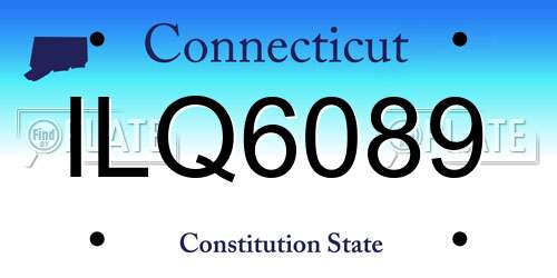 ILQ6089 Connecticut License Plate