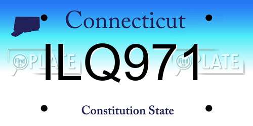 ILQ971 Connecticut License Plate