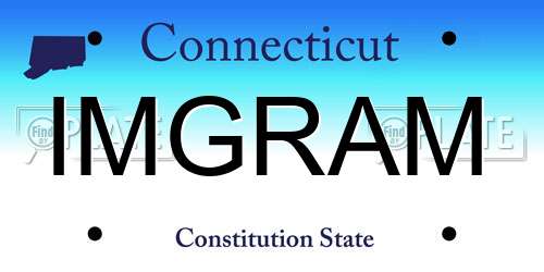IMGRAM Connecticut License Plate