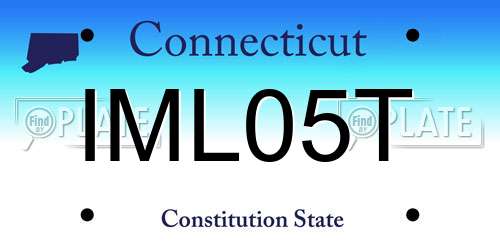 IML05T Connecticut License Plate