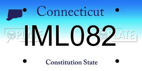 IML082 Connecticut License Plate