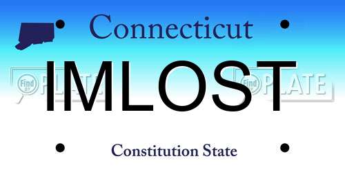 IMLOST Connecticut License Plate