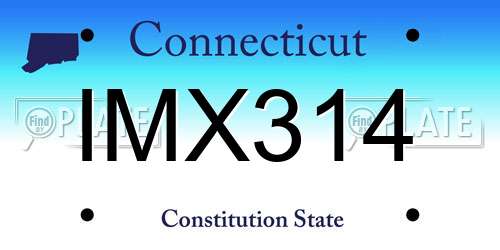 IMX314 Connecticut License Plate