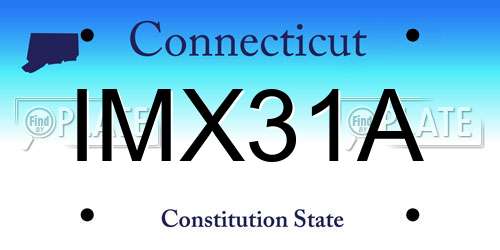IMX31A Connecticut License Plate