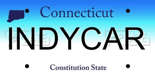 INDYCAR Connecticut License Plate