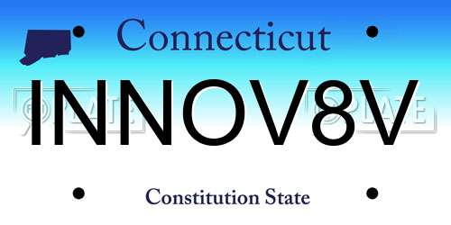 INNOV8V Connecticut License Plate