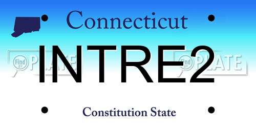 INTRE2 Connecticut License Plate