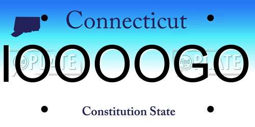 IOOOOGO Connecticut License Plate