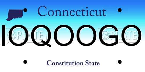 IOQOOGO Connecticut License Plate