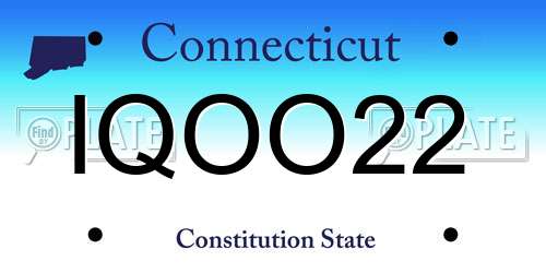 IQOO22 Connecticut License Plate