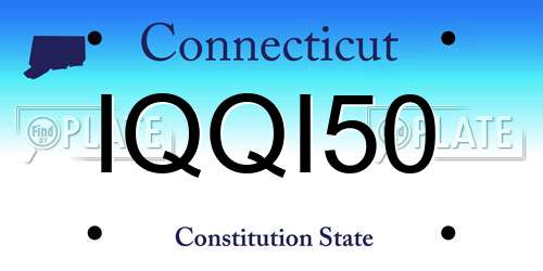 IQQI50 Connecticut License Plate