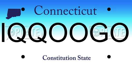 IQQOOGO Connecticut License Plate