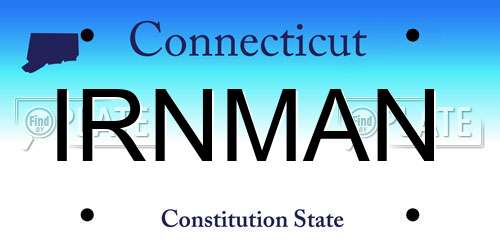 IRNMAN Connecticut License Plate