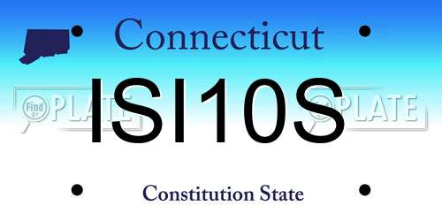 ISI10S Connecticut License Plate