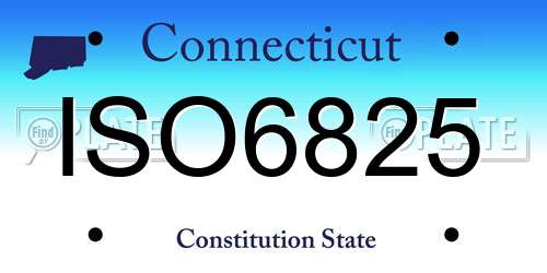 ISO6825 Connecticut License Plate