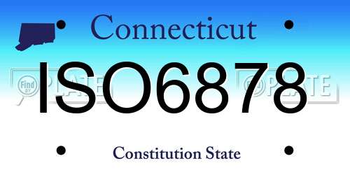 ISO6878 Connecticut License Plate