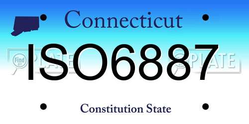 ISO6887 Connecticut License Plate