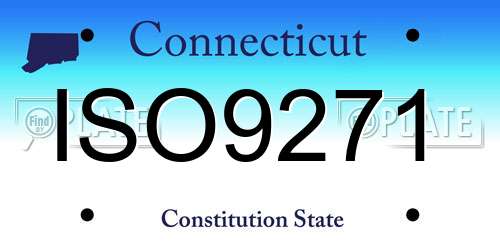 ISO9271 Connecticut License Plate