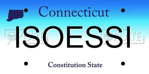 ISOESSI Connecticut License Plate