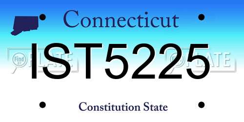 IST5225 Connecticut License Plate