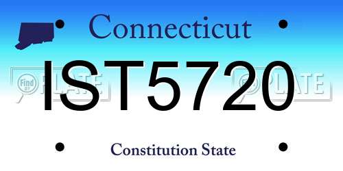 IST5720 Connecticut License Plate