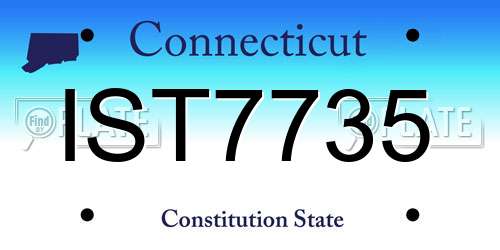 IST7735 Connecticut License Plate