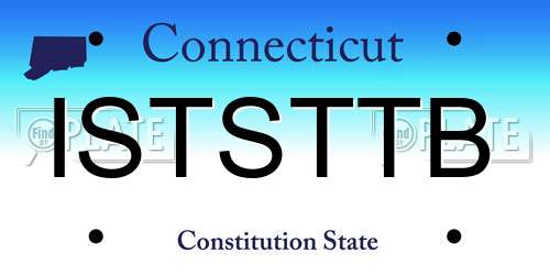 ISTSTTB Connecticut License Plate
