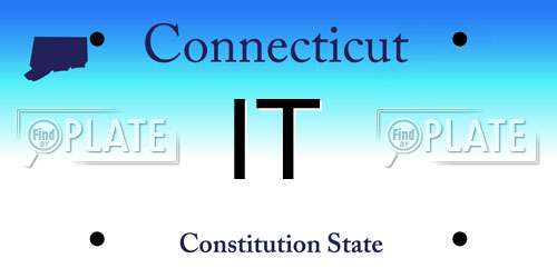 IT Connecticut License Plate