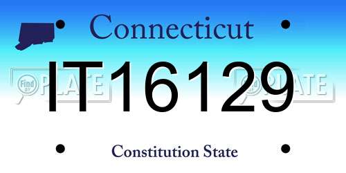 IT16129 Connecticut License Plate