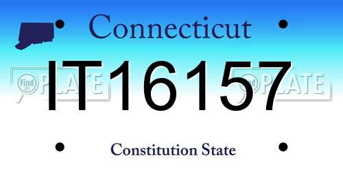 IT16157 Connecticut License Plate