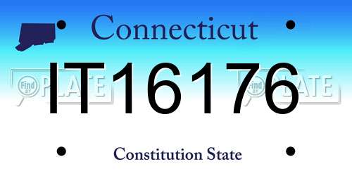 IT16176 Connecticut License Plate