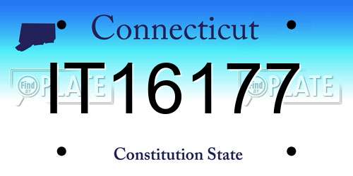 IT16177 Connecticut License Plate