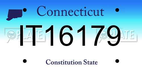IT16179 Connecticut License Plate
